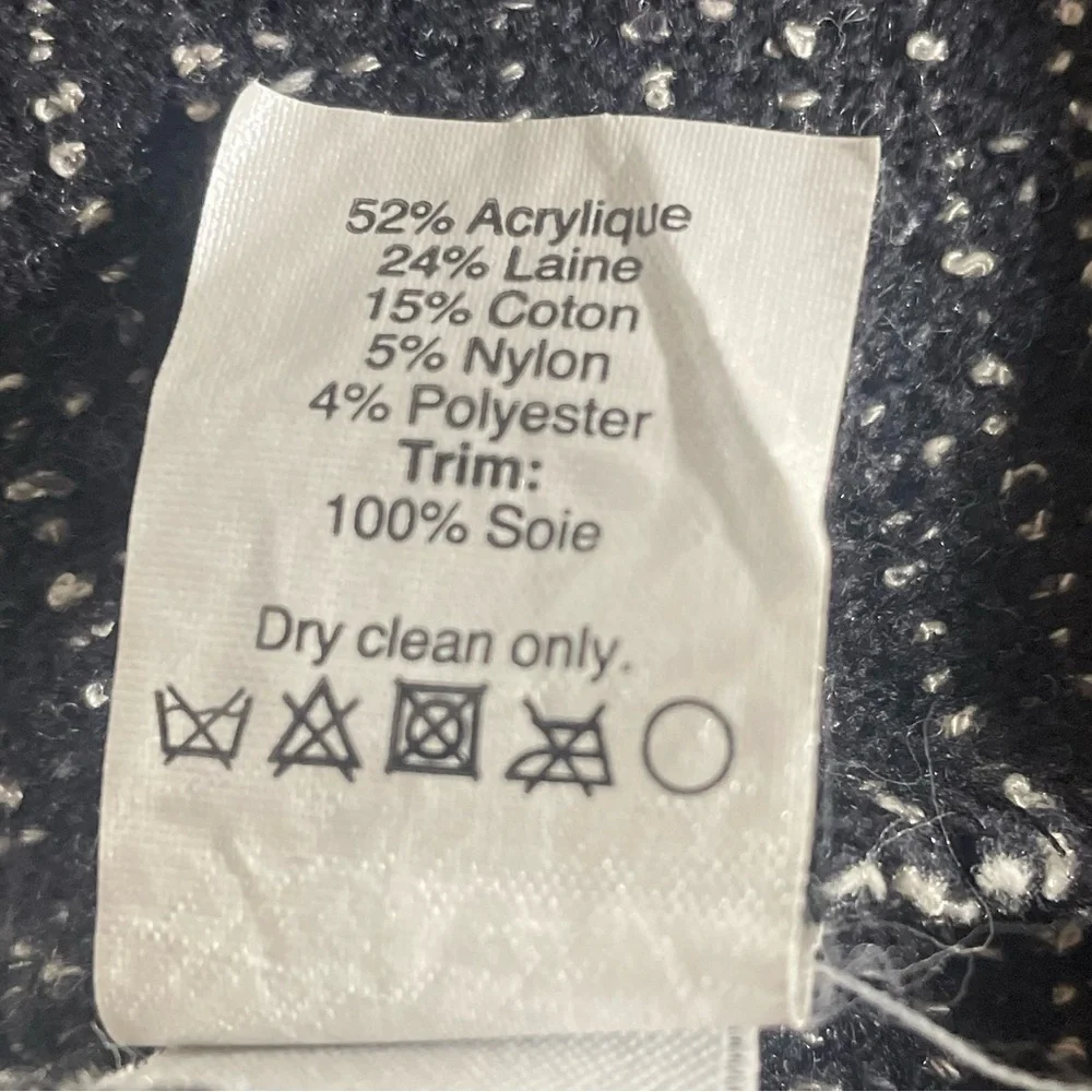 J.Crew Black|White Tweed Wool Blend Sleeveless Flare Dress Sz 0